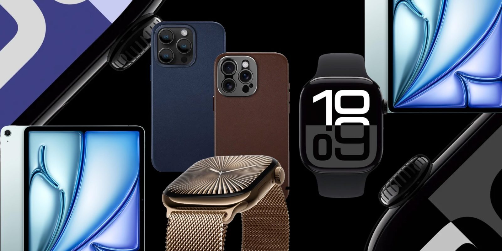 Deals: 46mm Jet Black Apple Watch Series 10 9 + gold models, first leather iPhone 16 Camera Control case, more