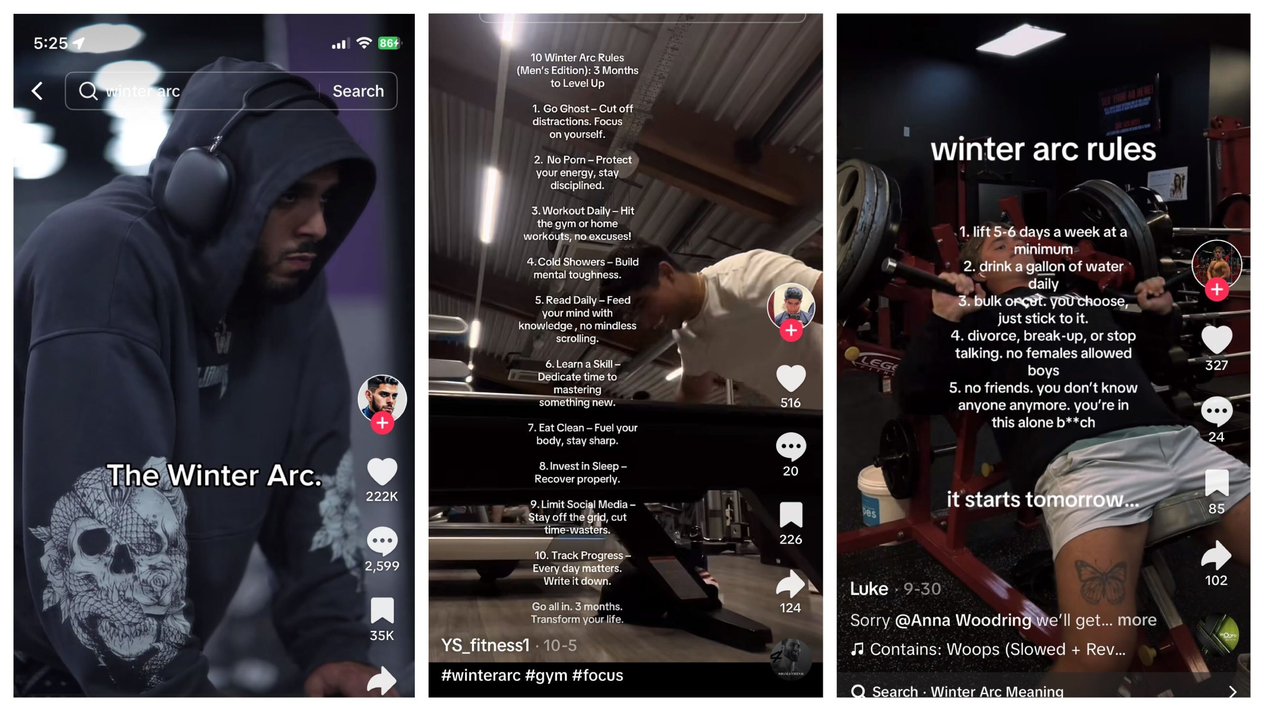 TikTok’s Best and Worst ‘Winter Arc’ Rules to Build Better Habits Before January