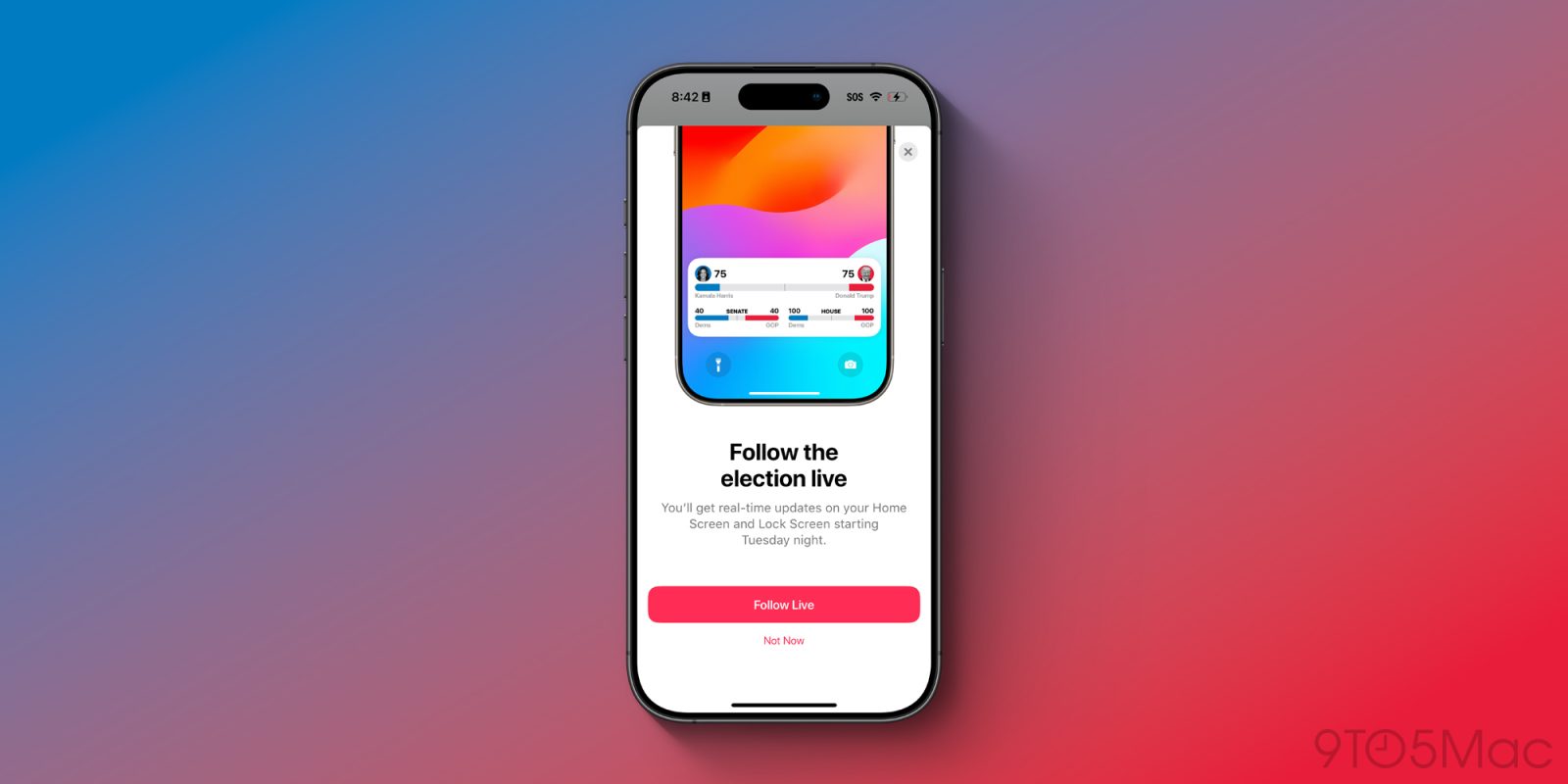 Election Day 2024: Follow results with Apple’s Live Activity on your iPhone