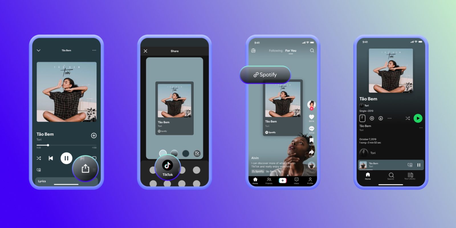 Spotify users can now easily share songs on TikTok