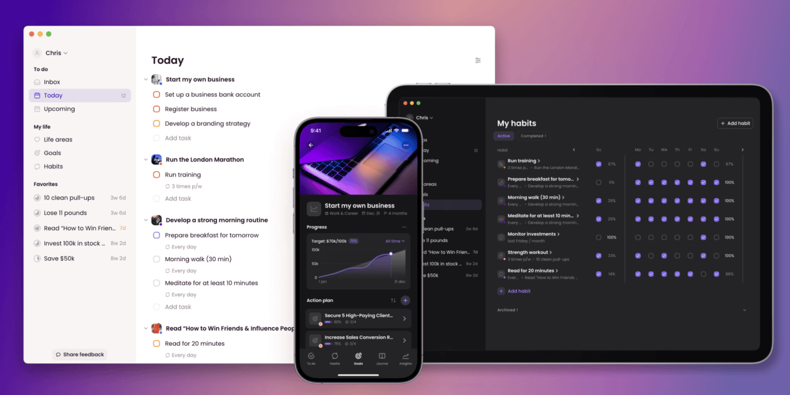 Indie App Spotlight: ‘Griply’ is an all-in-one planner for goal setting, task management, and habit tracking