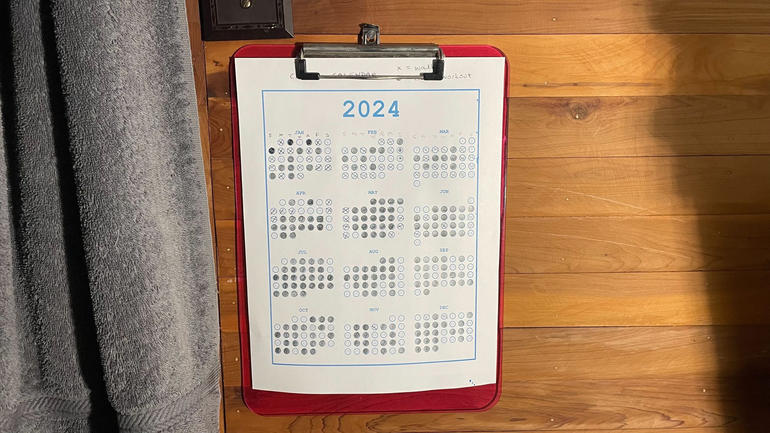 This Free Fill-in-the-Bubble Calendar Makes Tracking My Workouts so Satisfying